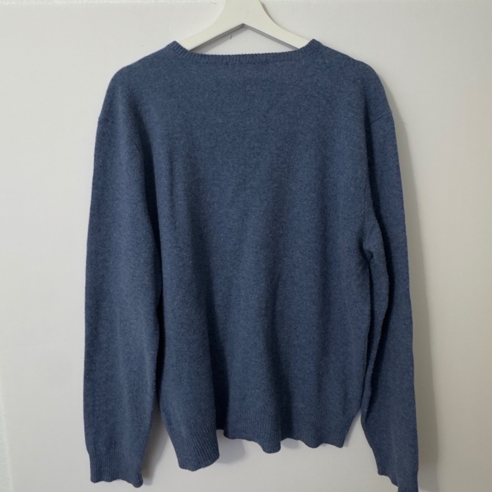 Polo Ralph Lauren 100% Lambswool V-Neck Sweater Mens  Pony Logo Prep Old Money - Picture 2 of 7